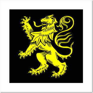 Lion coat of arms Posters and Art